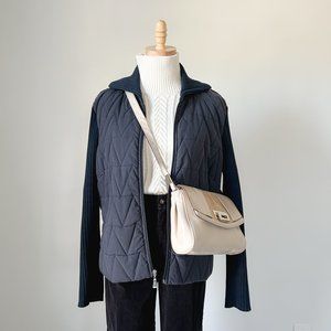 Grandma Quilted Ribbed Jacket